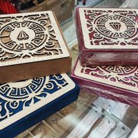 جعبه سرویس طلا کار شده