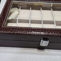 جعبه ساعت 12خونه قهوه‌ای